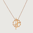 Ram Dhanush Gold Pendant,,hi-res view 3