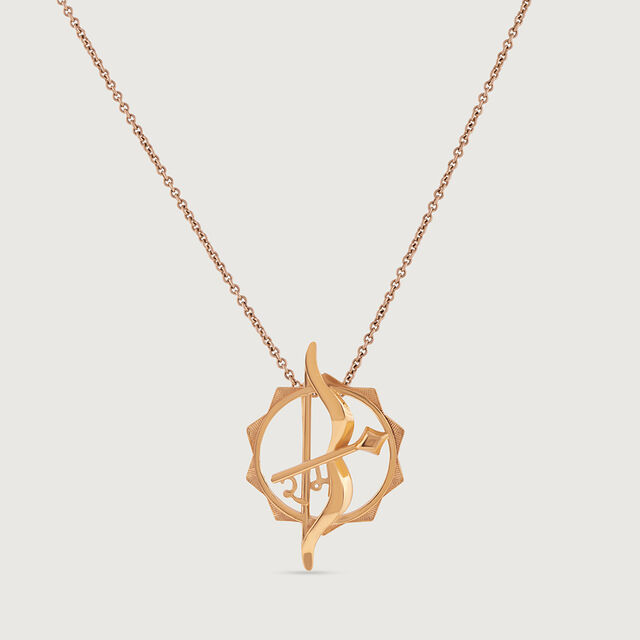Ram Dhanush Gold Pendant,,hi-res image number null