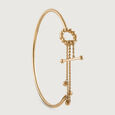 Jingling Spheres Gold Bangle,,hi-res view 5