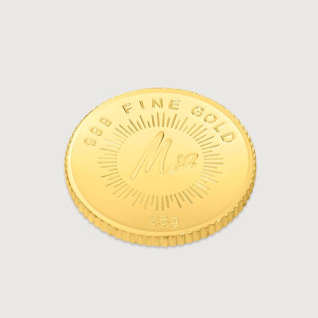 25 GM 24 Karat Lotus Gold Coin,,hi-res image number null