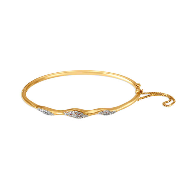 Friends Of Bride 14KT Yellow Gold Diamond Bangle,,hi-res image number null
