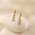 Poised Orbit Diamond Drop Earrings,,hi-res view 1