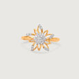 Garden Glow Gold & Diamond Finger Ring,,hi-res view 4