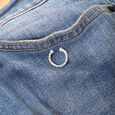 Rustic Chic Silver Septum Ring,,hi-res view 1
