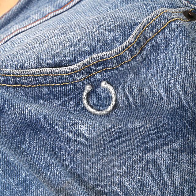 Rustic Chic Silver Septum Ring,,hi-res image number null