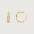 Zigzag Radiance Diamond Hoop Earrings,,hi-res view 4