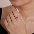 Graceful Reversible Sapphire and Ruby Ring,,hi-res view 2