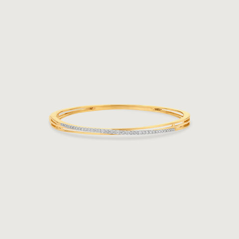 Sleek Radiant Diamond Bangle