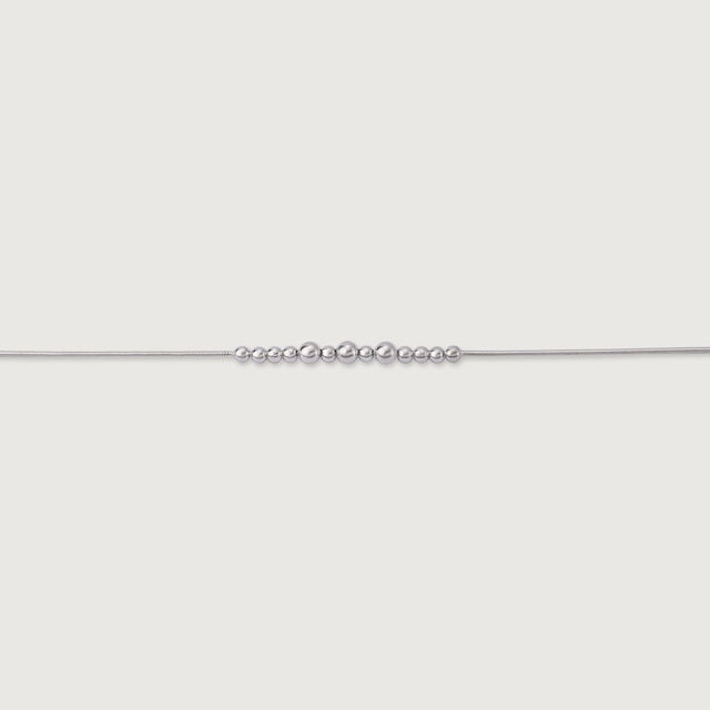 Bead Bomb Single Silver Anklet,,hi-res image number null