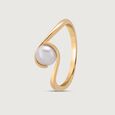 Wave Glow Pearl Ring,,hi-res view 4