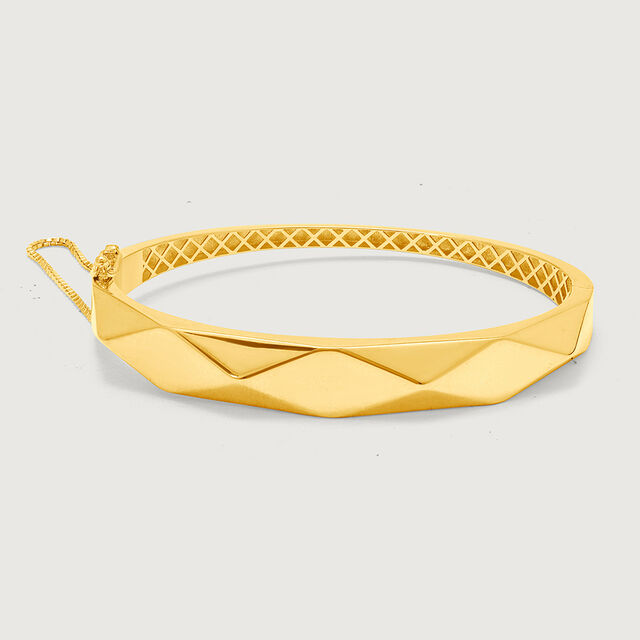 Angular Elegance 18KT Gold Bangle,,hi-res image number null