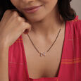 Floral Symphony 18 KT Gold and Diamond Vati Mangalsutra,,hi-res view 2