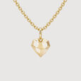 Faceted Heart Gold Pendant,,hi-res view 3