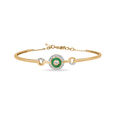 14KT Yellow Gold Diamond Bangle,,hi-res view 2