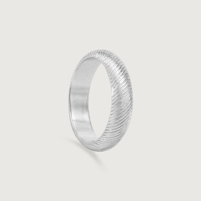 Sleek Mesh Silver Ring,,hi-res image number null