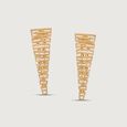 Sculpted Cascade Gold Drop Earrings,,hi-res view 4