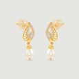Radiant Diya Pearl Diamond Drop Earrings,,hi-res view 5