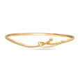 14KT Yellow Golden Haze Bangle,,hi-res view 2