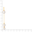 Pearl-Entwine Yellow Gold Drop Earrings,,hi-res view 3