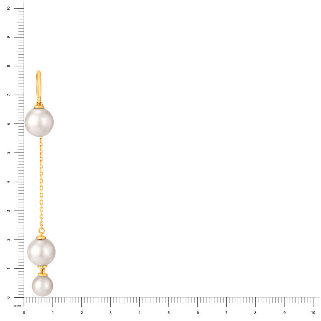 Pearl-Entwine Yellow Gold Drop Earrings,,hi-res image number null