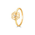 14KT Yellow Gold Iconic Sparkle Diamond Finger Ring,,hi-res view 3