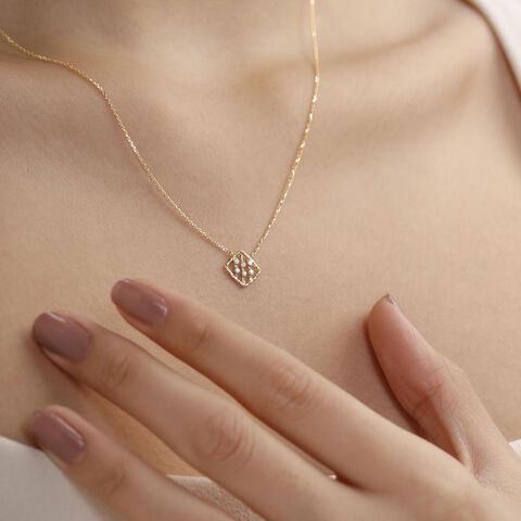 Linear Glow Diamond Necklace