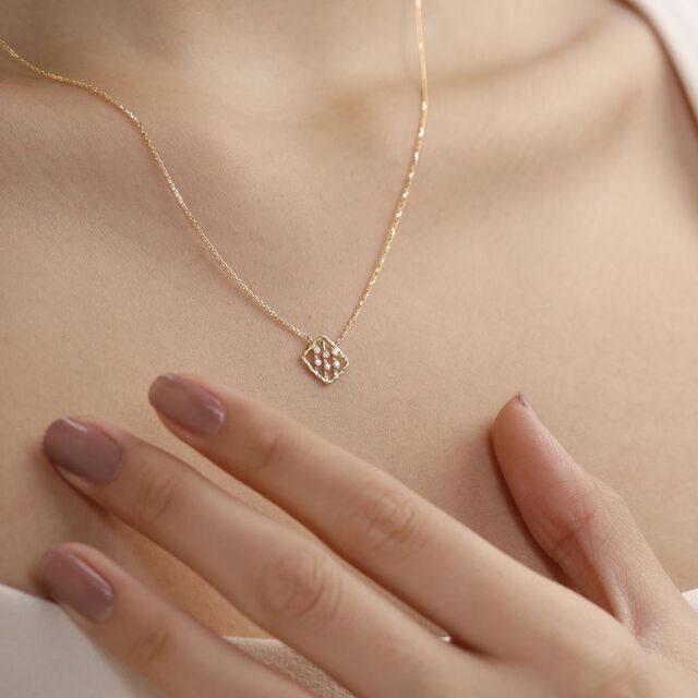 Linear Glow Diamond Necklace,,hi-res image number null