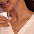 Lucky Charm 14KT Gold & Diamond Pendant,,hi-res view 2