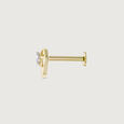 Lippan Tapestry Gold & Diamond Nose Pin,,hi-res view 3