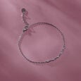 Graceful Leaf Silver Bracelet,,hi-res view 1