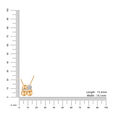 Mamma Mia 14 KT Yellow Gold Tiny Feet  Pendant,,hi-res view 4