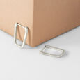 Minimalist Glow Gold & Diamond Hoop Earrings,,hi-res view 1