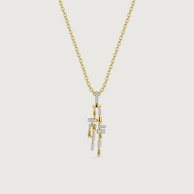 Linear Rhythm Diamond Pendant,,hi-res image number null