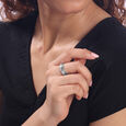 Subtle Chic Silver Ring Set,,hi-res view 2