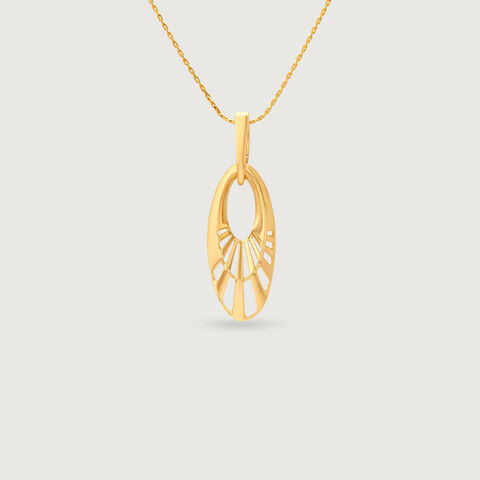 Airy Radiant Gold Pendant