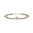 14 KT Yellow Gold Mangalsutra Bracelet,,hi-res view 2