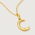 Letter Perfect 'C' Gold Pendant,,hi-res view 4
