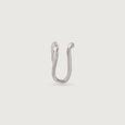 Playful Heart Silver Nose Pin,,hi-res view 5