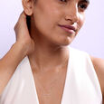 Key Charm 14 Kt Gold Necklace Set,,hi-res view 2