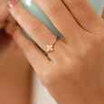 Pearl Adorned Diamond Finger Ring,,hi-res view 1
