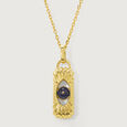 Radiant Elegance 18KT Chain Blue Sapphire Pendant with chain,,hi-res view 3