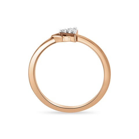 14kt Rose Gold Triangular Shaped Ring