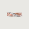 Twisted Beauty Gold & Diamond Ring,,hi-res view 2
