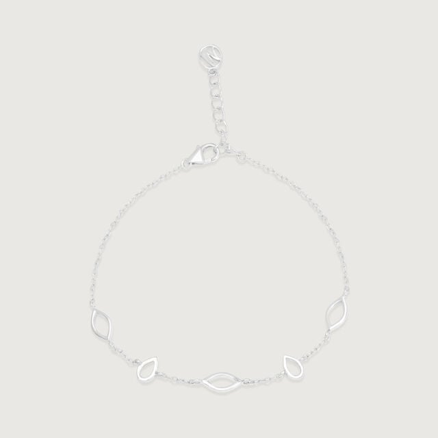 Delicate Leaflet Silver Bracelet,,hi-res image number null