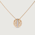 Porous Glow Gold & Diamond Pendant,,hi-res view 3