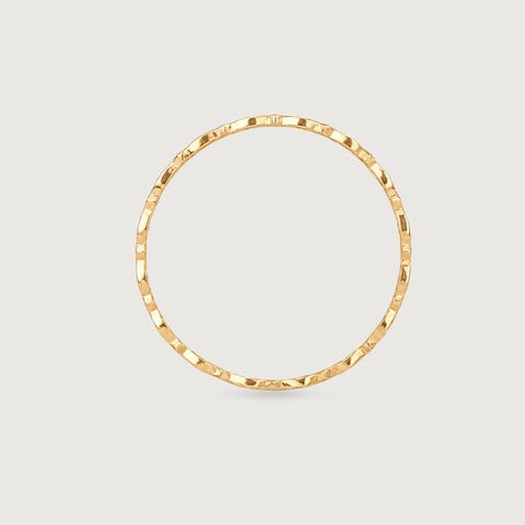 Fluid Weave Gold Bangle