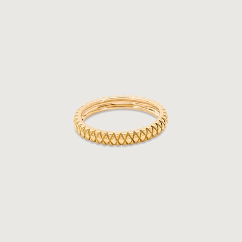 Bold Edge Gold Ring