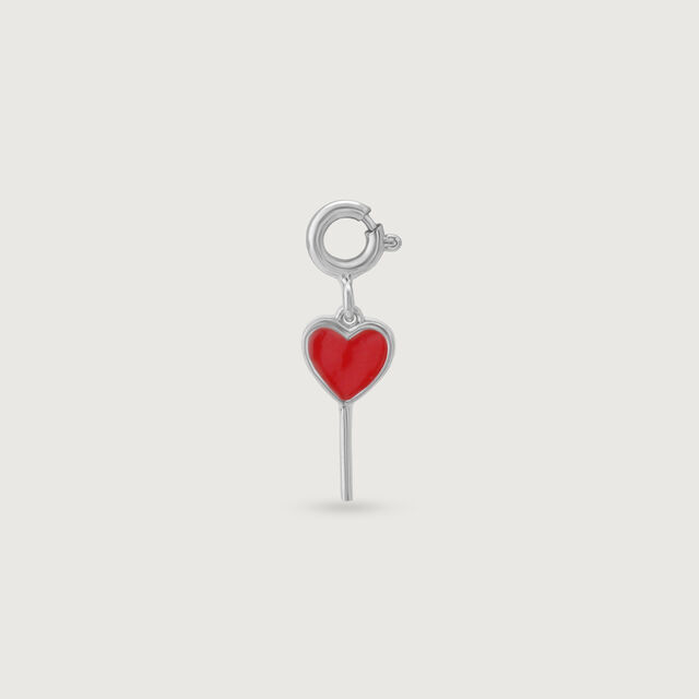 Candy Heart Silver Charm,,hi-res image number null