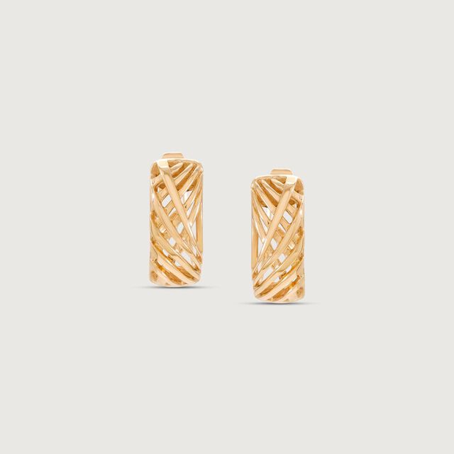 Timeless Twirl Gold Hoop Earrings,,hi-res image number null