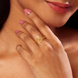 Twisted Radiant Gold Ring,,hi-res view 2